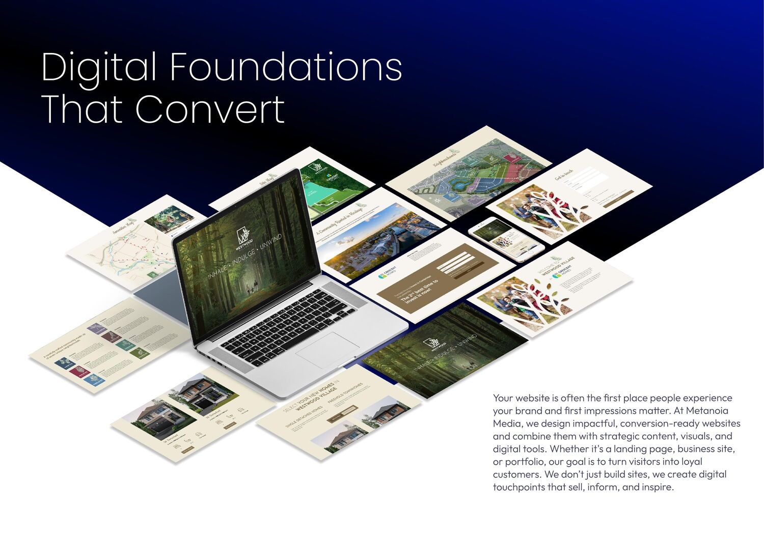 Project website and community launch design system